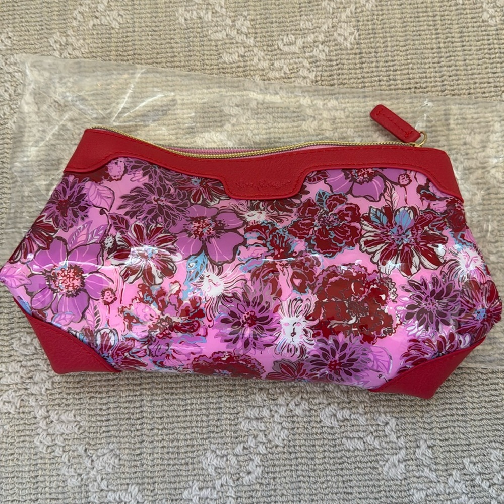 NIB GWP Lilly Pulitzer Pouch, In The Wild Flowers